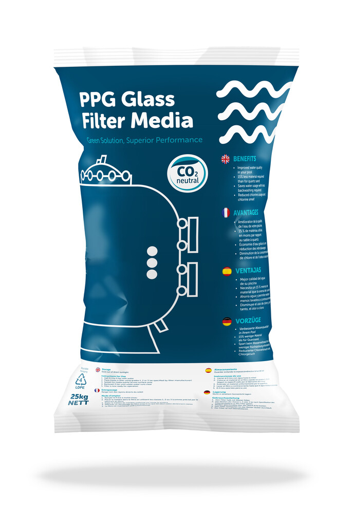 PPG Glass Filtration Media Grade 2