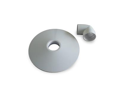 Vacuum plate with elbow