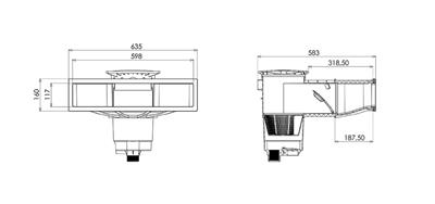 Skimmer A600 Design Gekleurd - Paneel liner